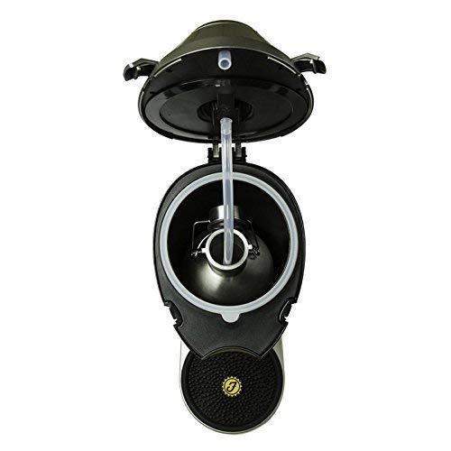 Fizzics Original. Portable Beer System with Fizzics Micro-foam Technology for a Bottle to Draft Experience (for 64 oz. growlers, cans and bottles). Black and Gray. - Thumbnail 2