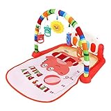 Surface de rampement douce et sûre : Le tapis d'éveil doux et confortable assure un environnement sûr et apaisant pour la peau délicate de votre bébé. Son installation et son démontage faciles permettent de le ranger, de le nettoyer et de le transporter.