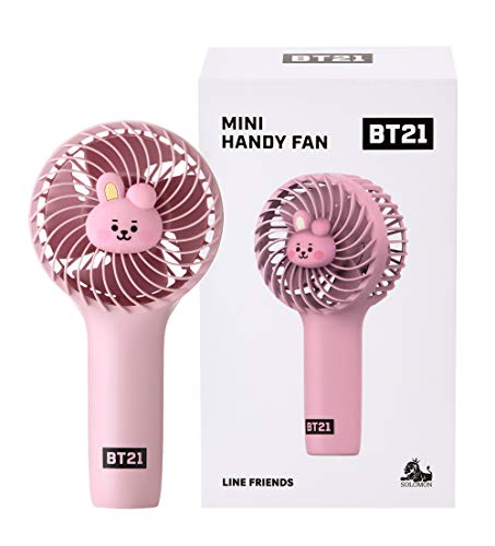 ミニ携帯扇風機 Mini Handy Fan 年 新バージョン ハンディファン ストラップ 扇風機 夏 涼しい 3段階 パワフル Usb式 Micro 5pin ケーブル Ledランプ ボタン式 コンパクト 軽量 Cooky Line Creators うさまる Friends Rhf Bt21 Baby の最安値と通販