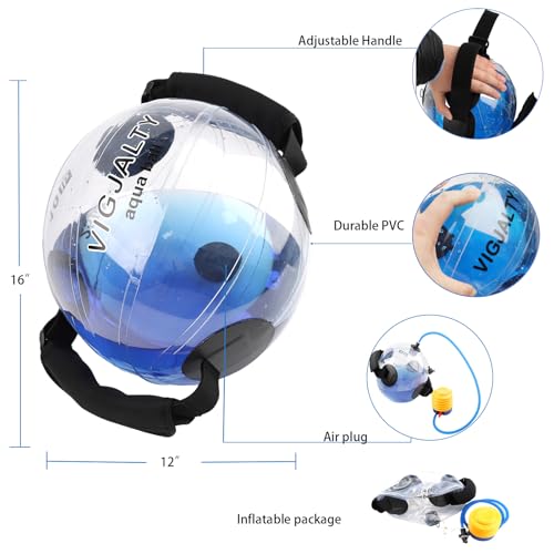 Conjunto de pelotas Aqua pequeña y grande para ejercicios miniatura 4