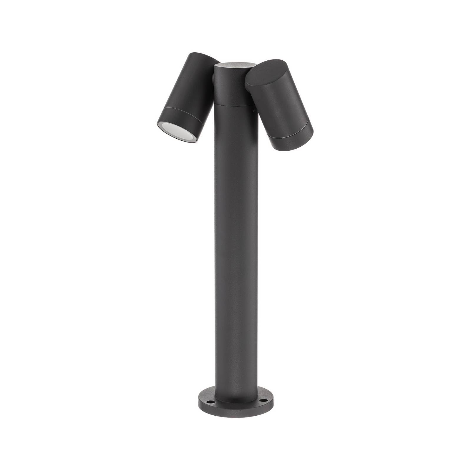 PRIOS Outdoor Lights Tulimar dimmable (Modern) in Black Made of Aluminium (2 Light Sources, GU10) from Pillar Garden Path Bollard lamp