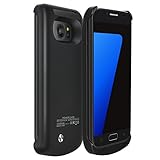 Galaxy S7 Battery Case,Elebase External Battery Case,4200mAh Portable Backup Battery Charger,Cover Case for Samsung Galaxy S7,Rechargeable Power Bank Case(Black)
