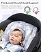Baby Car Seat Head Support with Extra Headrest, Adjustable Infant Car Seat Insert with Shoulder Pads Set, Breathable Mink Dot Carseat Cushion for Newborn, Fits for Stroller, Baby Swing, Bouncer