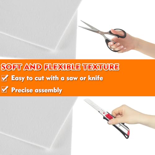 HUAREW 8 Pcs High Temperature Gasket Paper, Fireproof Insulation Sheet for Pellet Stove, Wood Stove, Kiln, Boiler, Forge, RV Furnace Gaskets DIY Cut, Ceramic Fiber Gasket Materialc, 7\" x 10\"x1/8\"