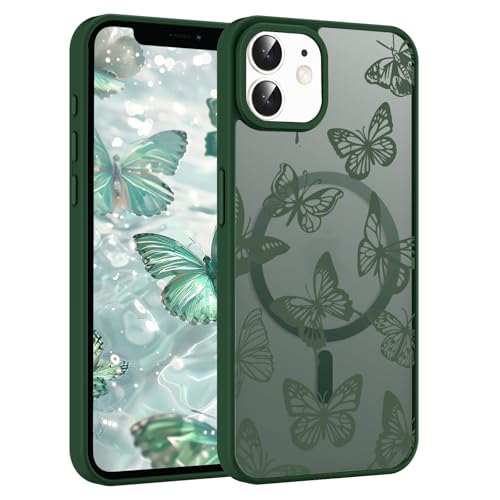 RUMDEY iPhone 11pCP[X [MagsafeΉ]A킢P[XAA̎qpAgfBȃ\tgXϏՌیdbP[XJo[AO[