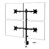 WALI Quad Monitor Desk Mount for 13-32 inch Computer Screens, 22lbs per Arm