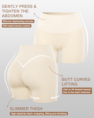 Image of Tummy Control Shapewear Shorts for Women Under Dress Womens Compression Shorts Under Dress Shapewear