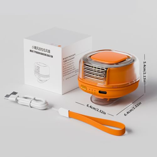 Ventilador portátil con clip recargable de ABS para viajes 4