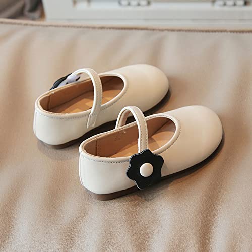 Fashion Autumn Girls Casual Shoes Flat Lightweight Solid Color Flower Hook Loop Dress Shoes Simple Girls Short Boots3