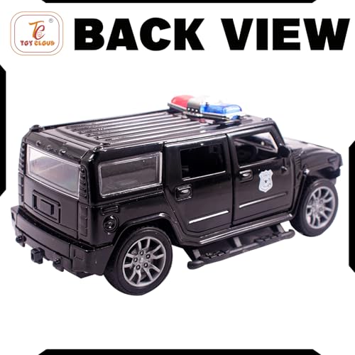 Image of Toy Cloud Hummer Police Car 1:32 Scale Die-Cast Metal Toy with Opening Doors and Pull Back Action Realistic Toy Car