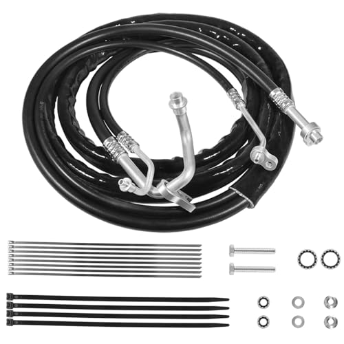Replace for AT34653 Rear AC Line Set, Suit for Acadia, for Traverse, Enclave, Outlook 2007-2017 Rear Auxiliary High Pressure Air Conditioning Line Kit