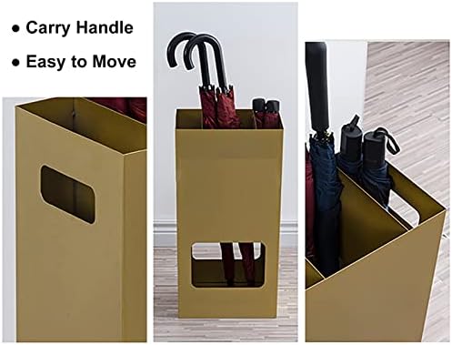 Metal with Carry Handle & Drip Tray - Organizer Rack for Home, Apartment, Office Entryway, Easy to Clean