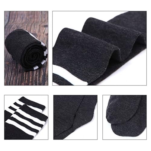 Image of COUVER Over Knee High Socks Women Warm Dress Tube Stocking Cosplay Socks Thigh High Leg Warmer - 6 Pairs