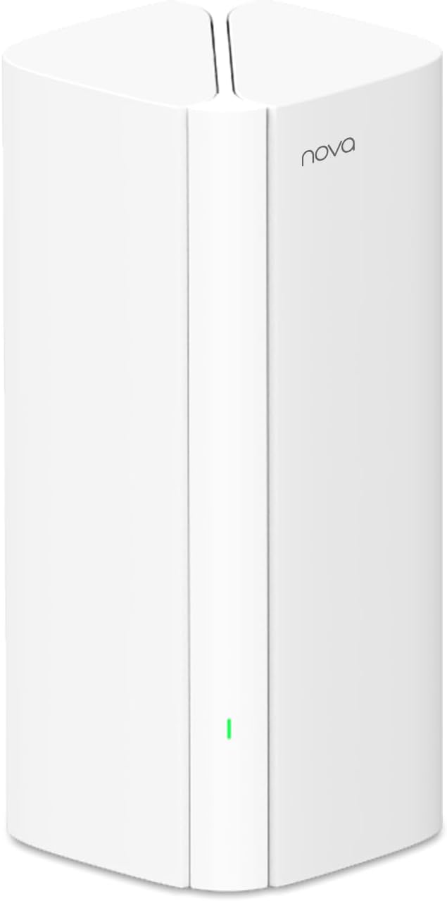 Tenda AX3000 Mesh WiFi 6 System Nova MX12-2800 sq.ft Coverage – Whole Home WiFi Mesh System – 1.7 GHz Quad-Core CPU – Dual-Band Mesh Network for 160+ Devices – 3 Gigabit Ports per Unit – 1-Pack