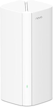 Tenda AX3000 Mesh WiFi 6 System Nova MX12-2800 sq.ft Coverage - Whole Home WiFi Mesh System - 1.7 GHz Quad-Core CPU - Dual-Band Mesh Network for 160+ Devices - 3 Gigabit Ports per Unit - 1-Pack