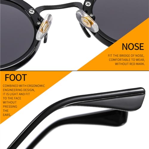 Lunettes de soleil rétro de mode populaire avec verres vert thé - 3