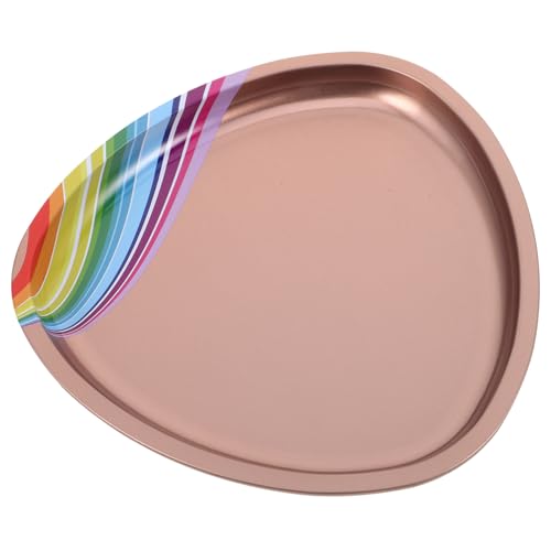 Healeved マニ ツール収納トレイ アクセサリーキーカバー 機器金型 ノーズクリップメガネ ネイルトレイ 携帯扇風機 メタルペイントトレイ トレイ ステンレス ステンレス鋼 Golden