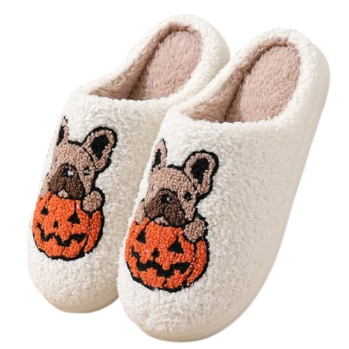 Christmas Green Slippers For Women And Men Fuzzy Fluffy Shoes Warm Cozy House Slip-on Indoor Outdoor Slippers