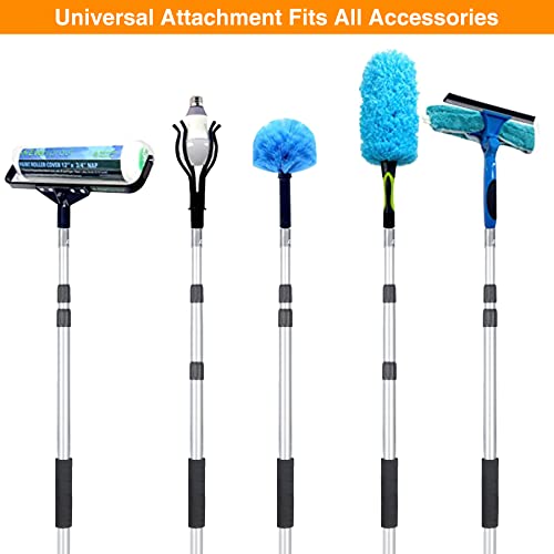 Lineslife Multi-Purpose 8Ft Extension Pole, Lightweight Durable Aluminum Alloy Telescopic Pole For High Ceilings Window Cleaning Paint Roller（Pole Only） #TOP5