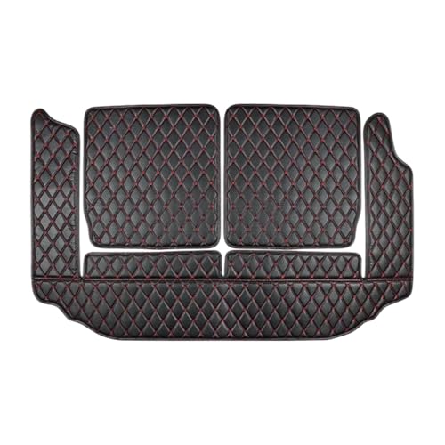 Tapis de coffre pour Suzuki en cuir noir et rouge protège votre intérieur
