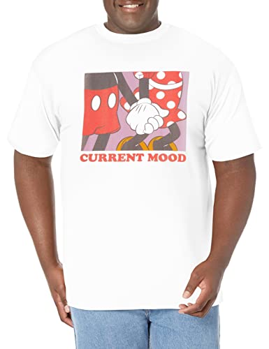 Haut Mickey Mouse homme blanc à manches courtes Disney XL pour l'été