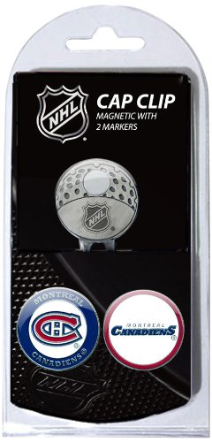 Team Golf NHL Montreal Canadiens Golf Cap Clip with 2 Removable Double-Sided Enamel Magnetic Ball Markers, Attaches Easily to Hats