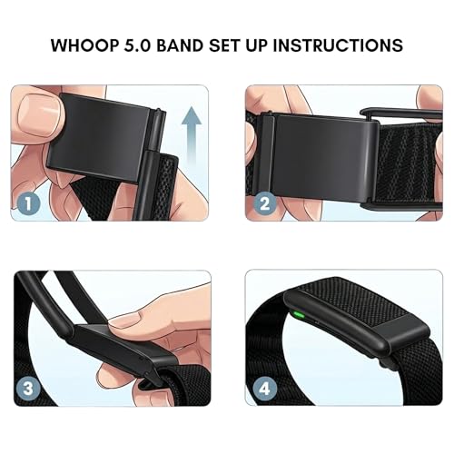 Image of Highgrove Premium Superknit Band Compatible With Whoop 5.0, Soft, Breathable, All-Day Comfort Strap For Gym, Sleep & Daily Wear, Wristband Suitable For Men & Women