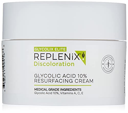 Replenix Glycolic Acid 20% Resurfacing Cream, Hydrating & Lightweight Medical-Grade Exfoliating Face Moisturizer for Skin Discoloration (1.7 oz)