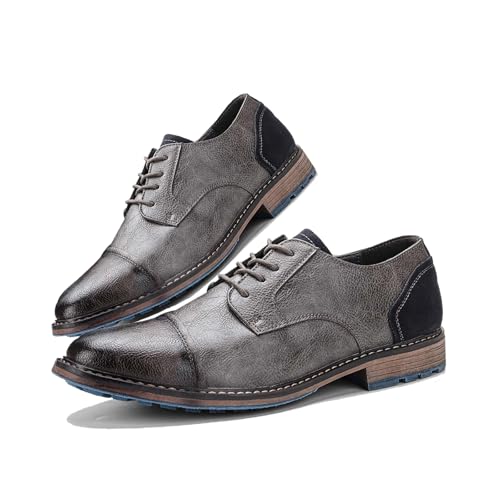 Men's Orthopedic Comfort Dress Shoes Casual Business Leather Oxford Derby Loafers Office Walking Work Flats