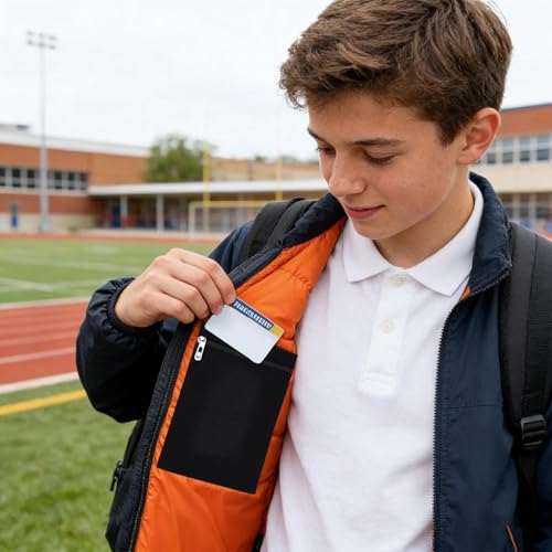 Ancsttu Innentaschen für Mäntel | Diebstahlschutz Tasche mit Reißverschluss,Einnähbare Seitentasche Zum Annähen | Für Jacken Mäntel Sweatshirts Hemden Morgenmäntel Kapuzenpullover Pullover