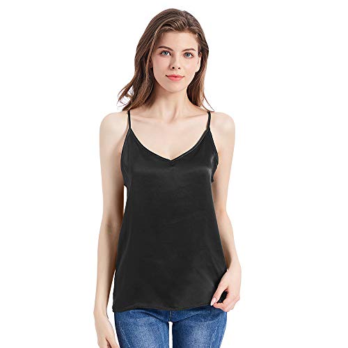 Mommesilk Silk Camisole for Women Cami Tank Tops Soft 100 Pure