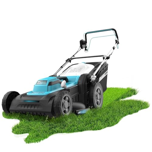 Cecotec Rasaerba a Filo, Tagliaerba con Cavo Terrenator 460 Flex Z Auto.2000W, L Taglio 46cm, Propulsione Automatica, Cambio Altezza Sistema Z-Tech, 4in1 Mulching, Ruote Posteriori XL, BeltDrive