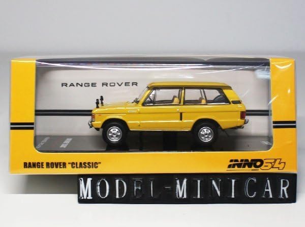 ▲超希少！INNO Model 1/64 RANGE ROVER CLASSIC Sanglow Yellow IN64-RRC-S