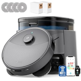 Foto di Lefant M3Max Robot Aspirapolvere Lavapavimenti con Mappatura, 20.000Pa, Laser dToF, Evitamento PSD, 3.2L Stazione All-in-One Autosvuotante, Lavaggio Mop a 45°C e Asciugatura, WiFi 2.4G/5G, Alexa/APP