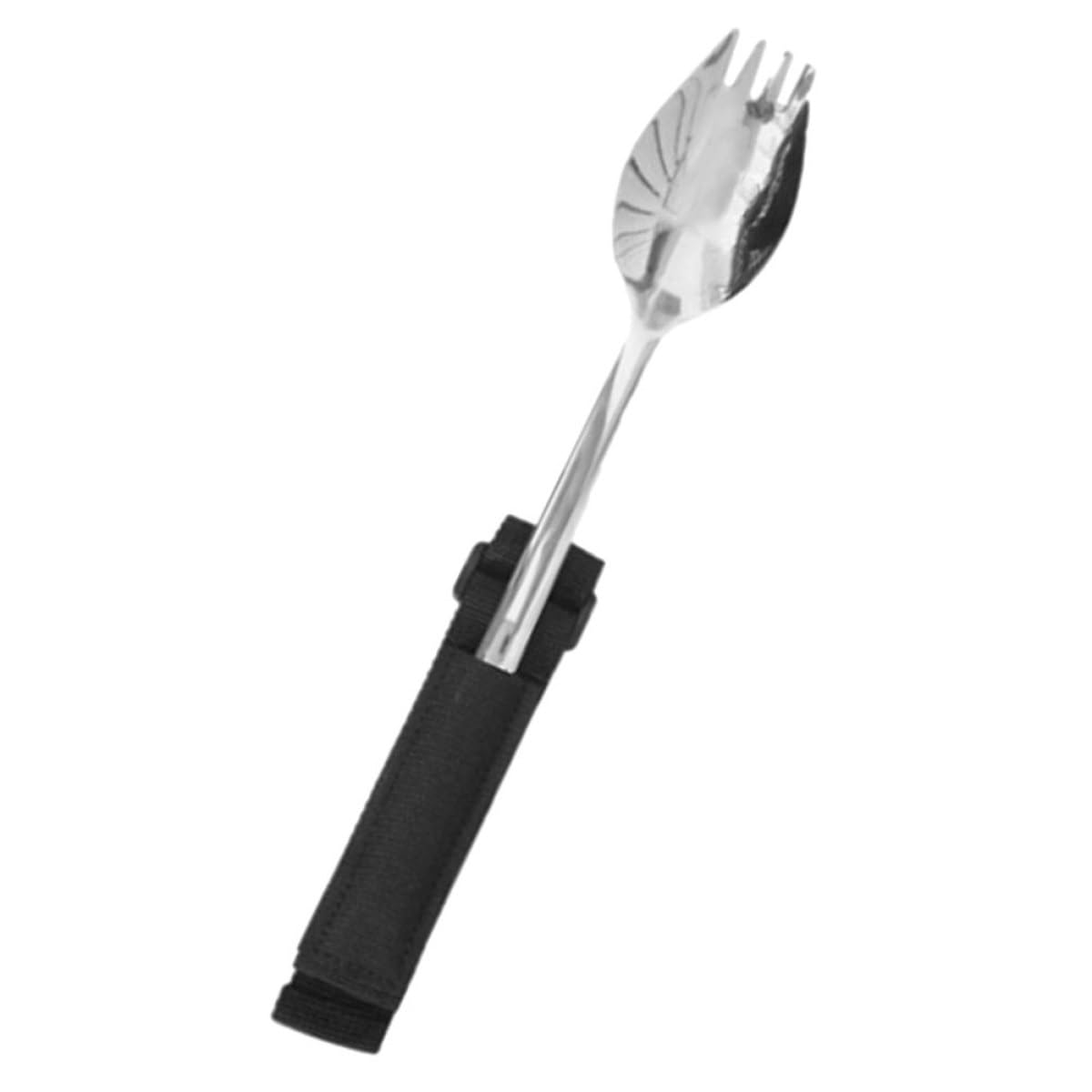 MAGICLULU Cucchiaio Manico Leggero in Nailon Adattivo in Inossidabile Antiscivolo Utensile Portatile per Alimentare per Anziani e Disabili