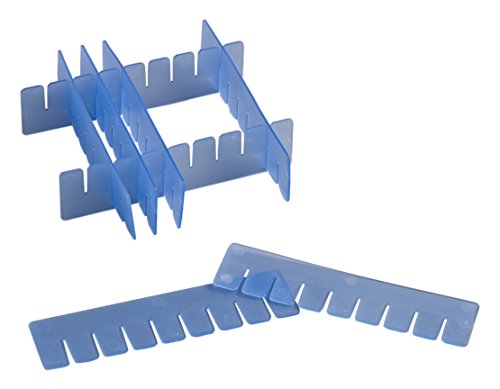 camlab plastique RTP/72701-db Intercalaires Boîte, réglable en hauteur, bleu (Lot de 16) Cover