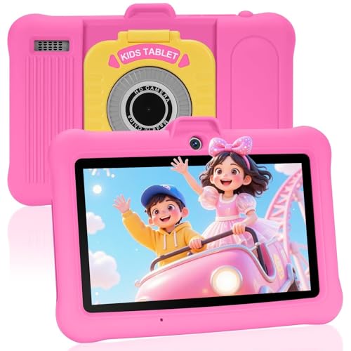 TABTIVI Tablette Enfants 7 Pouces Android, RAM 8 (3+5) Go, ROM 64 Go...