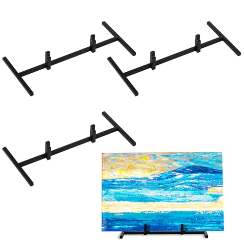 Yaocom 4 Pcs Black Metal Easel Stands Sleek Display Holder