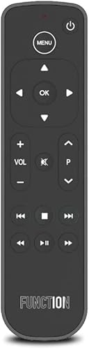 Function101 F101-ATVRM-BT Control remoto de botón de reemplazo Bluetooth para Apple TV  Conectividad BLE e infrarrojos  2 pilas AAA incluidas
