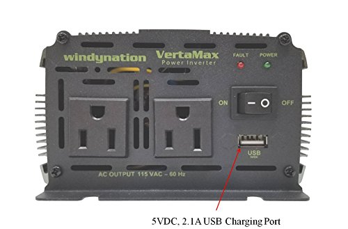 image for WindyNation VertaMax Pure SINE Wave 500 Watt (1000W Surge) 12V Power I