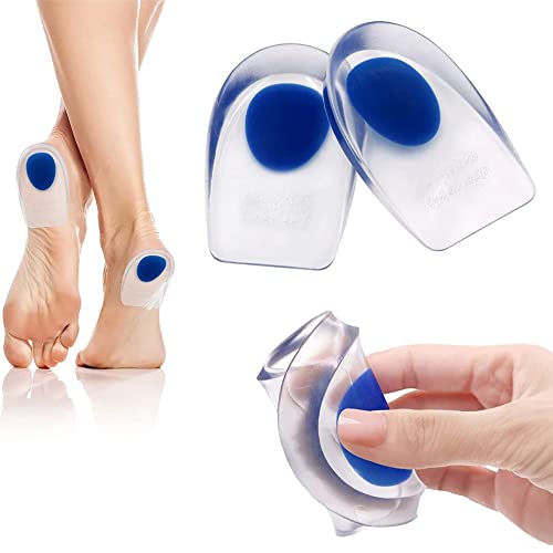 Plantillas Silicona Fascitis Plantar, Espolón, Calcáneo y Tendón de Aquiles - Almohadillas de Gel protector de talón para zapatos de trabajo, zapatillas y sandalias Cover