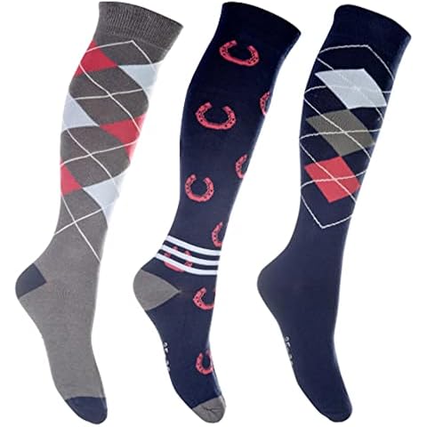 Calcetines de equitación HKM Cardiff para mujer Cover