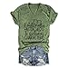 BVNTGSR Reading Shirt Women Emotionally Attached to Fictional Characters T-Shirt Funny Bookish Graphic Tee V Neck Tops Olive Green