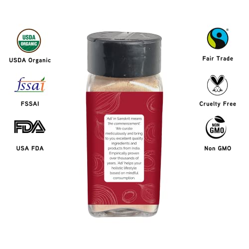 Adi Organic Onion Powder - Usda Certified Organic Onion Powder For Seasoning Cooking - Gluten Free Onion Powder With Rich Taste And Aroma - Non-Gmo Vegan Keto-Friendly Onion Powder - 2.1 Oz - 59G #TOP1