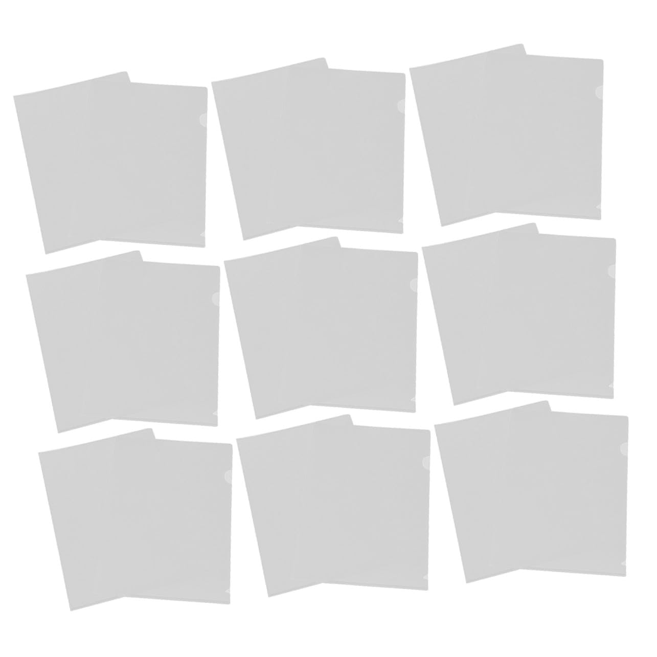 DOITOOL Carpetas De Archivos De Plástico A4 Transparentes 50 Piezas Resistentes Al Desgarro Multifuncionales Para Oficina y Escuela Fundas Para Documentos