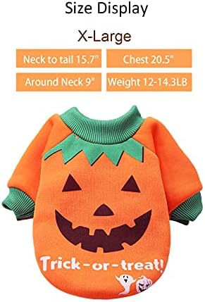 SUNYOK Dog Costume Halloween Pumpkin Dog Costume Large Dog Costume for Halloween Pet Cat Dog Clothes