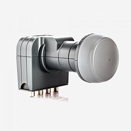 Fuba Digital Sat-Anlage 4 Teilnehmer | Sat Komplettset - Premium Aluminium Sat Schüssel Fuba DAA 650 in Wunschfarbe + DEK 417 Quad LNB 4 Teilnehmer 8K, 4K, UHD, HDTV und 3D-kompatibel