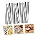 STOBAZA 6Pcs Stainless Steel Croissant Molds Tubular Baking Tools for Pastry Bread and Horns User Friendly Design for All Baking Skill Levels