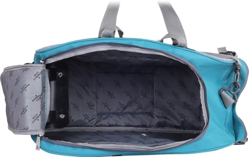 Image of Perfect Star 65L Duffle Bag for Travelling | Lightweight Polyester Trolley Bag with Wheels | Hand Carry Travel Bag for Men and Women | Weekend Trip Luggage Bag (15 x 12 x 15 inch)