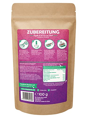 Simply Keto Lower-Carb* Schoko Eis Mix - Cremiges Eis ohne Zuckerzusatz mit nur 2,6 g Netto-Kohlenhydrate - ohne Maltit - Glutenfrei, sojafrei & ketogen - für 10 Portionen (100 g)